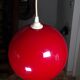 Suspension boule opaline rouge Ø30cm