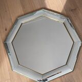 Octagonal glass mirror 70s