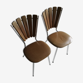Pair of Soudexvynil chairs