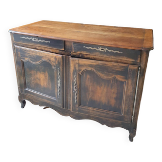 Old solid wood sideboard