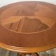 Side table or end table in solid wood with marquetry top.