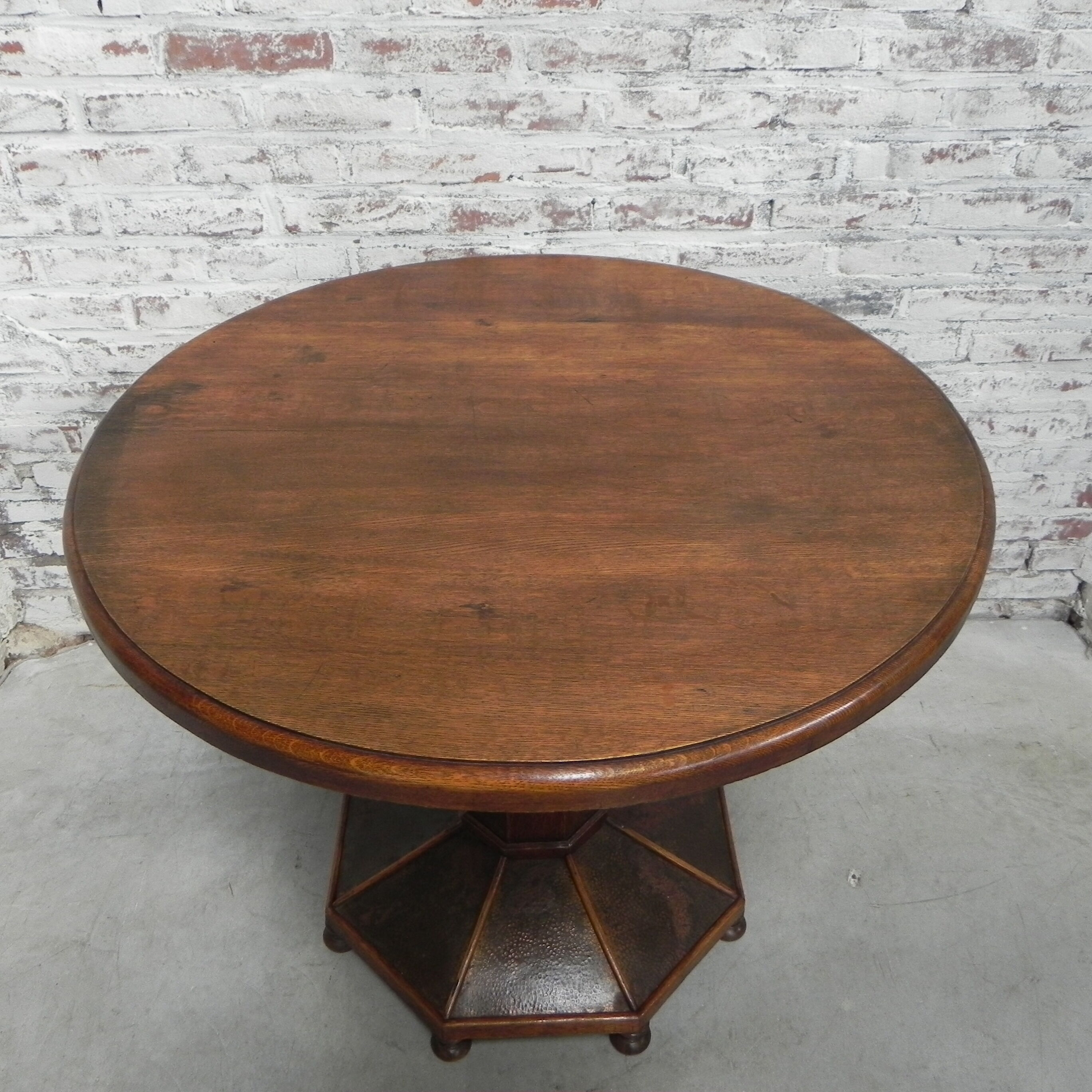 Oak art deco table