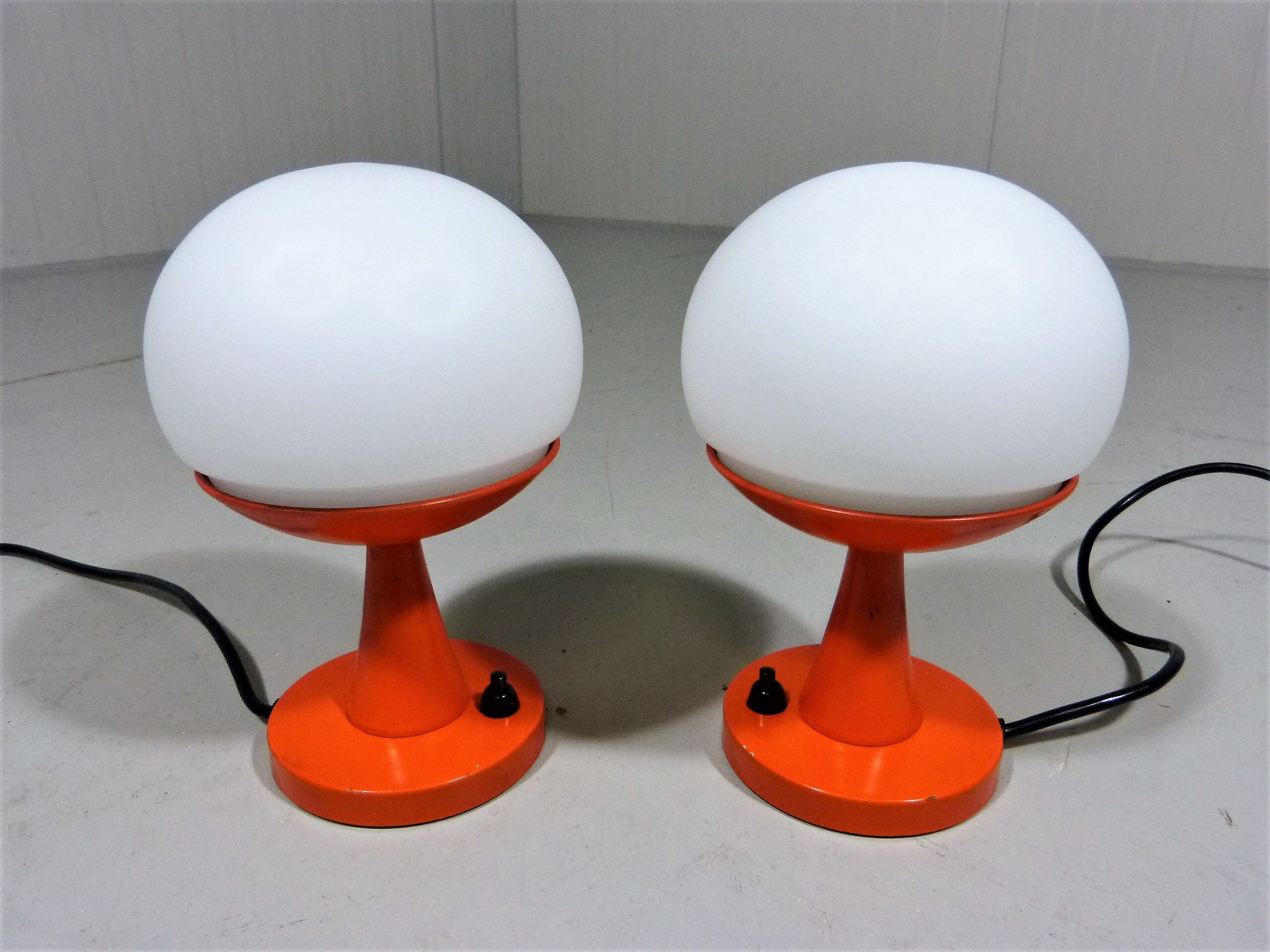 Space age table lamps bed side lamps, 1960’s