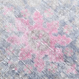 Abstract color handmade wool tapis, 214x117cm