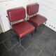 Pair of chrome footed armchairs from the 60s