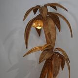 Large "coconut/palm" lamp in rattan