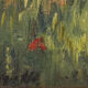 Huile impressionniste de villa et de palmiers