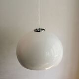 1970's Large White Ceiling Pendant