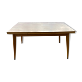 Table vintage en placage de chêne