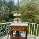 Small console in mahogany and gilded bronze, Louis XVI style. 19th century period.