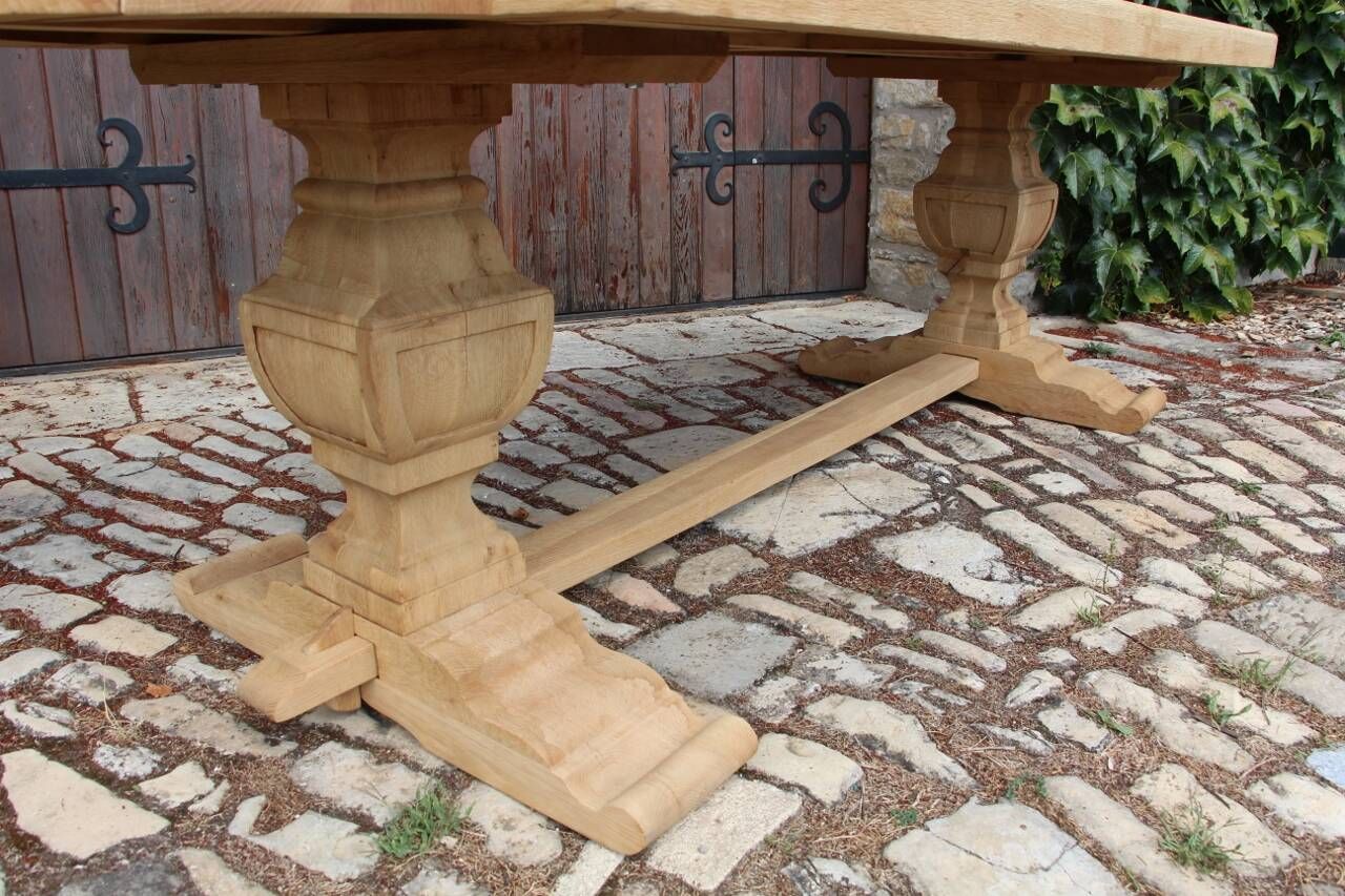 grande table monastère en chêne clair 250 cm de longueur