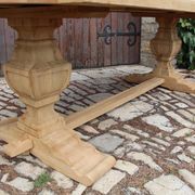 large monastery table in light oak 250 cm in length