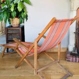 Folding chair known as a sun lounger from the early 20th century