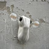 Wall light with dumbbells by Jean Claude Peiré