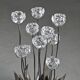 Sculptural floral lamp by Royal Copenhagen, Denmark, circa 1960.