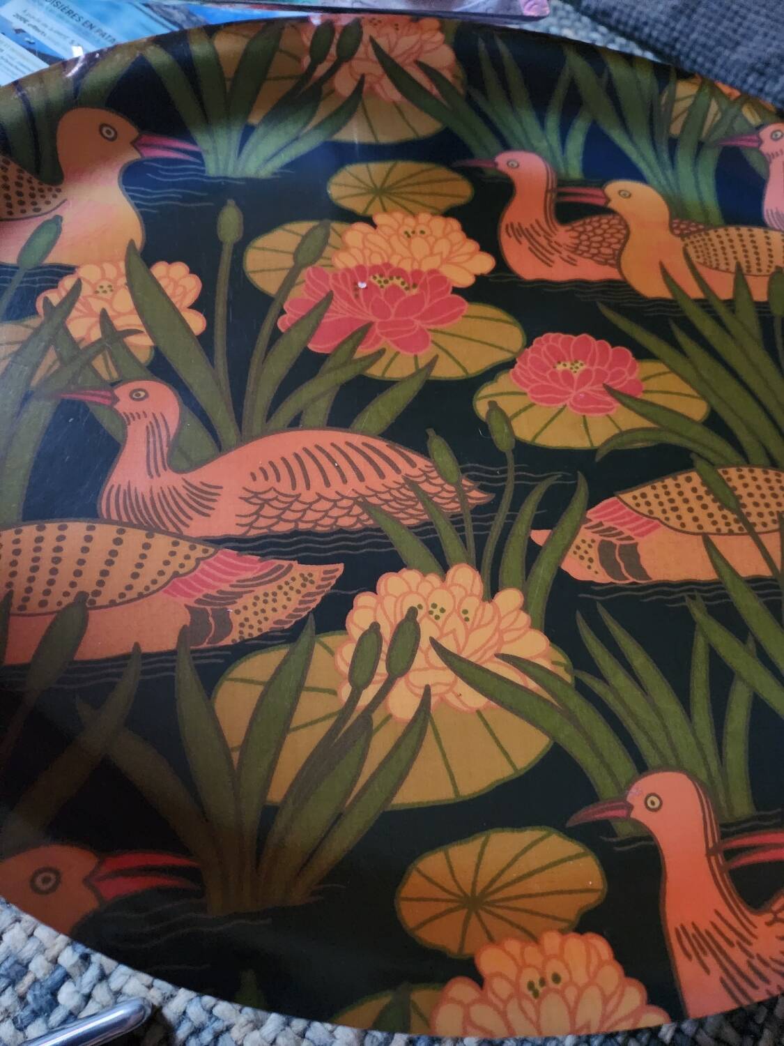 Vintage fibreglass grand platter