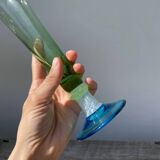 Multicolored Clichy glass vase