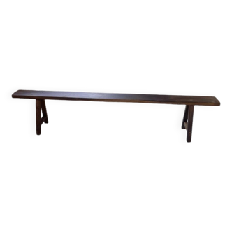 Solid oak bench 230 cm
