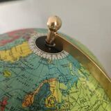 Taride luminous globe 1960 - glass world map