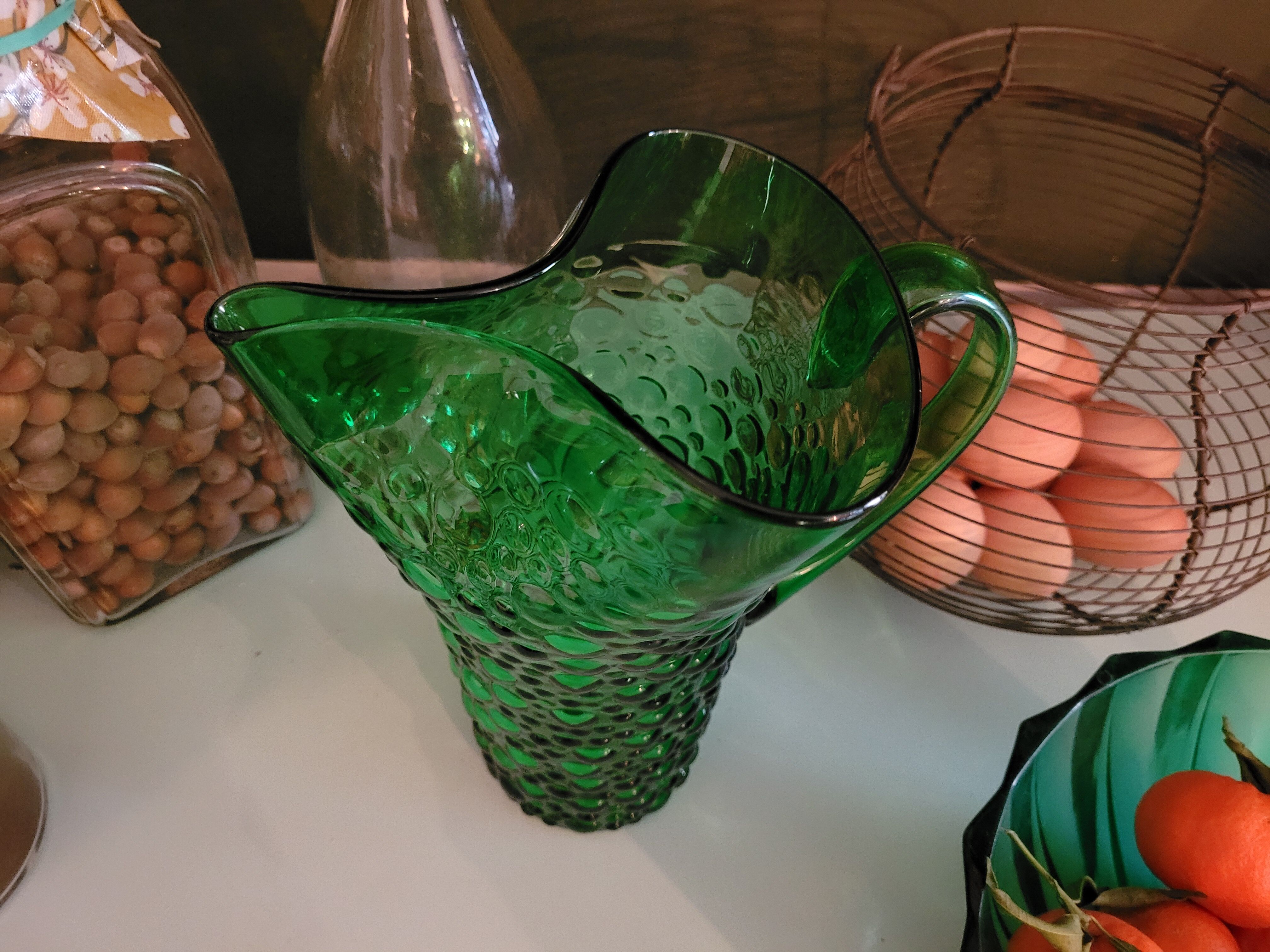 Pichet en verre italien 1960