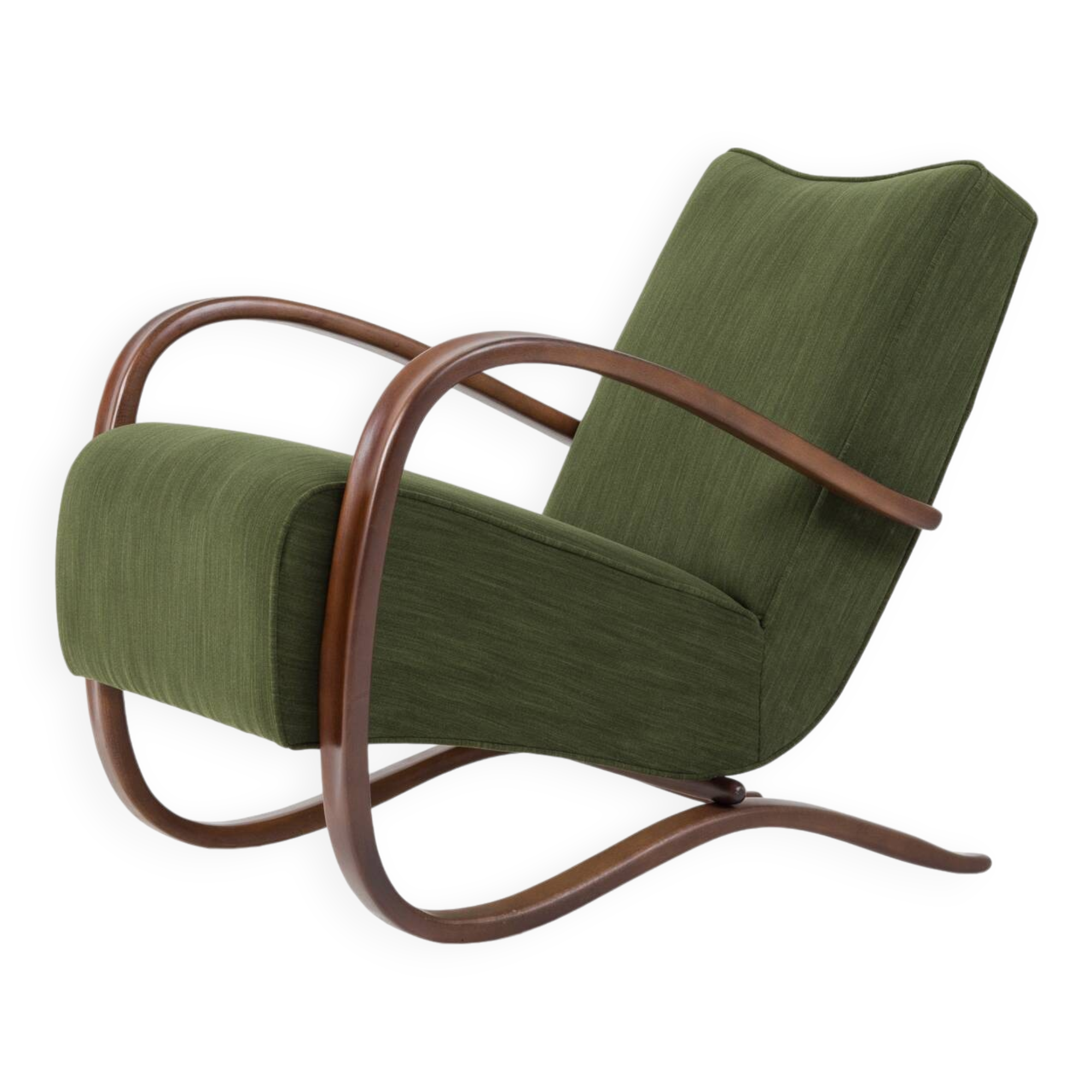 Fauteuil H-269 par Jindrich Halabala, années 40.