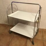 Table serving bar rolling foldable trolley vintage 60-70