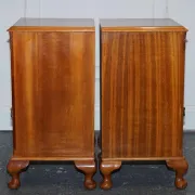 Art Deco Nightstands in Walnut, 1920s, Set of 2