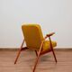 Pair of armchairs natural wool doré 1960 