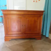 Louis Philippe buffet - 2 drawers - 2 doors - cherry wood - solid wood - dowelled