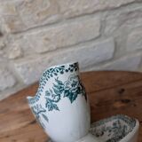 Old sauce boat on fixed frame Guadeloupe Saint Amand ceramic model