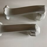 Pair of porcelain wall lights 1950 bathroom