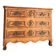 CURVED COMMODE IN WALNUT, PROVINCIAL WORK FROM THE LOUIS XV XVIII PERIOD