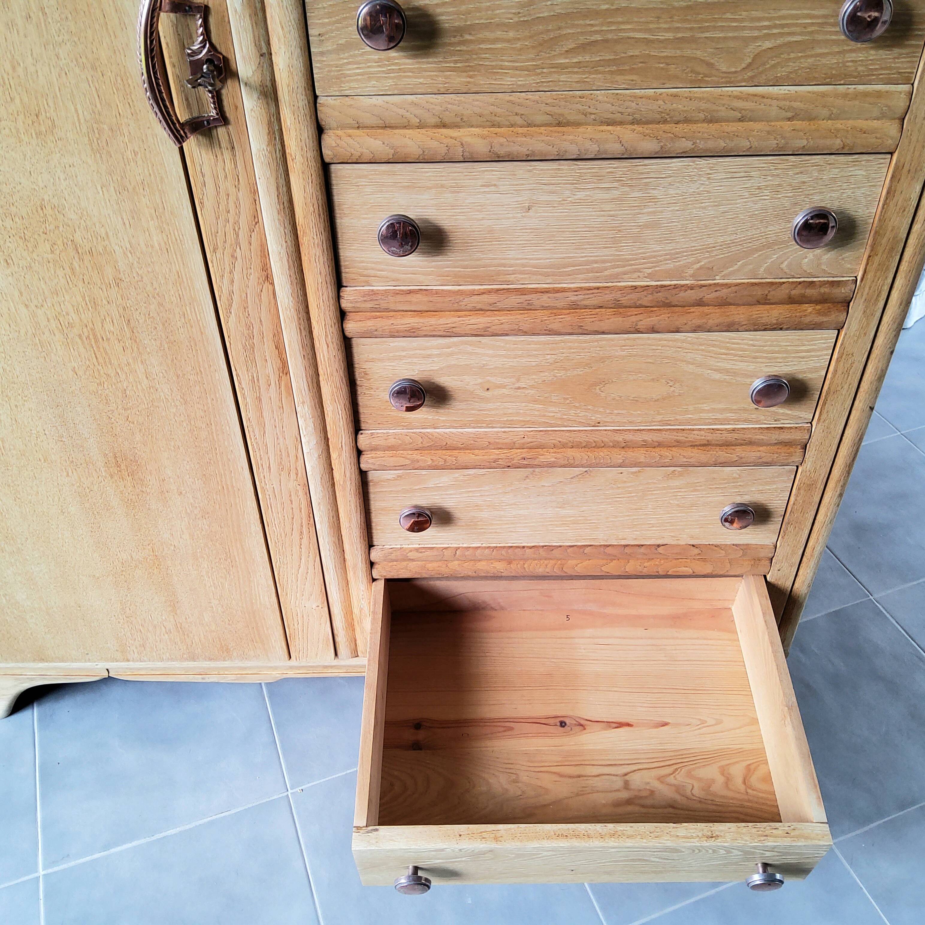 Asymmetrical wardrobe, 50s