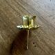 Set of brass candle holders x15