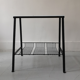 selette side table in ceramic and metal, 1950