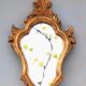 Antique Gilded Wood Mirror a Fronton Baroque Style