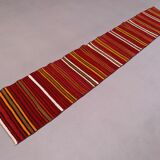 Old Turkish narrow Kilim Runner 324x57 cm shabby chic, vintage kelim