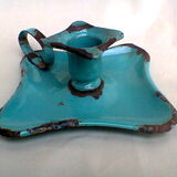 Candlestick enamelled "cellar rat"