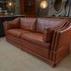 Maison Jansen leather sofa, France, 1970s
