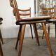 Set de 6 chaises bistrots Hiller, vers 1960
