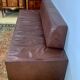 Walter Knoll bench, brown leather