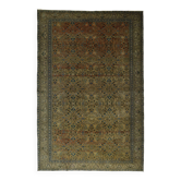 Tapis Oushak Vintage à Motifs Floraux – Laine 100 % – 290 × 191 cm
