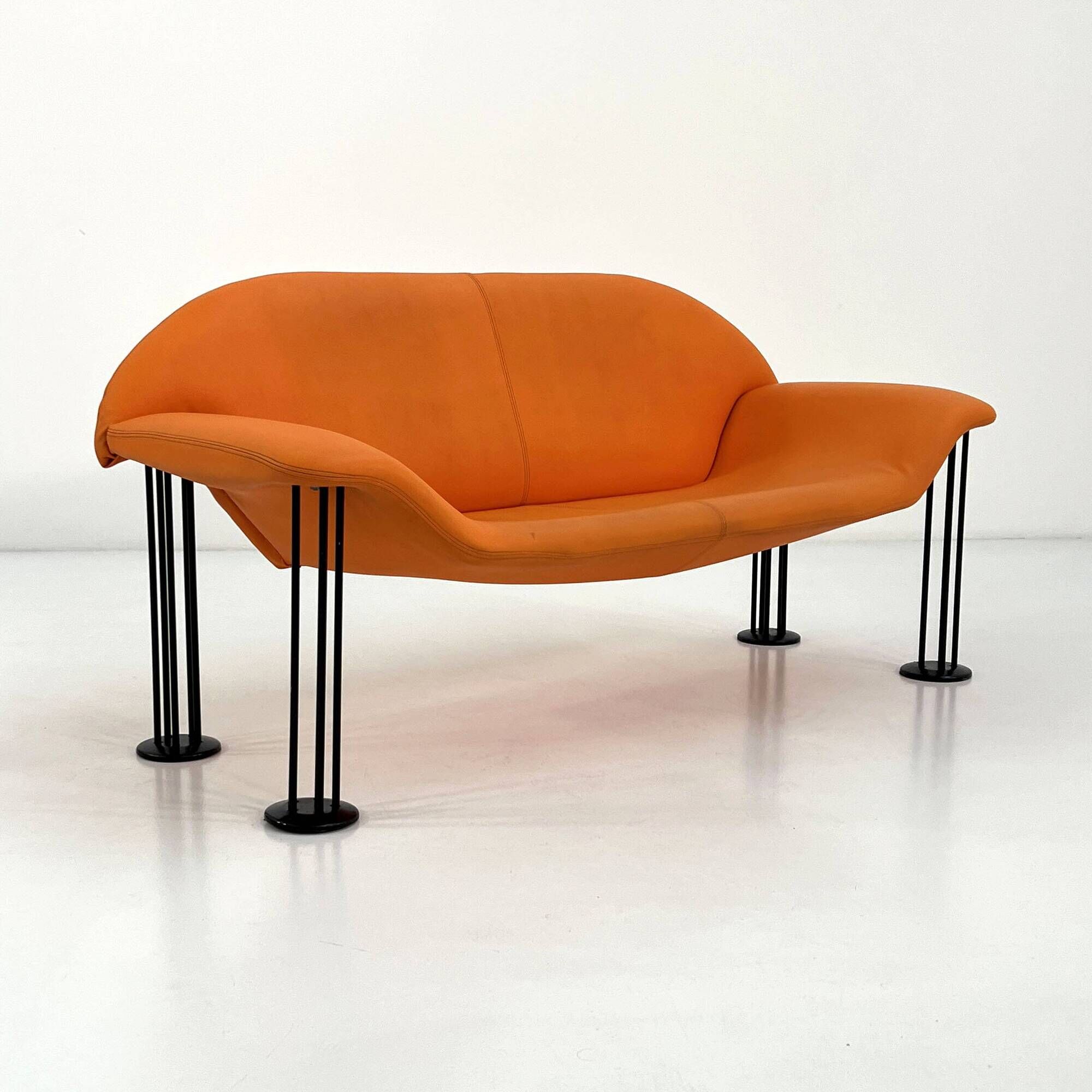 Postmodern 2-seater sofa by Burkhard Vogtherr for Hain & Tohme, 1980