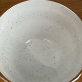 Vintage XXL bowl in speckled glazed stoneware 1980