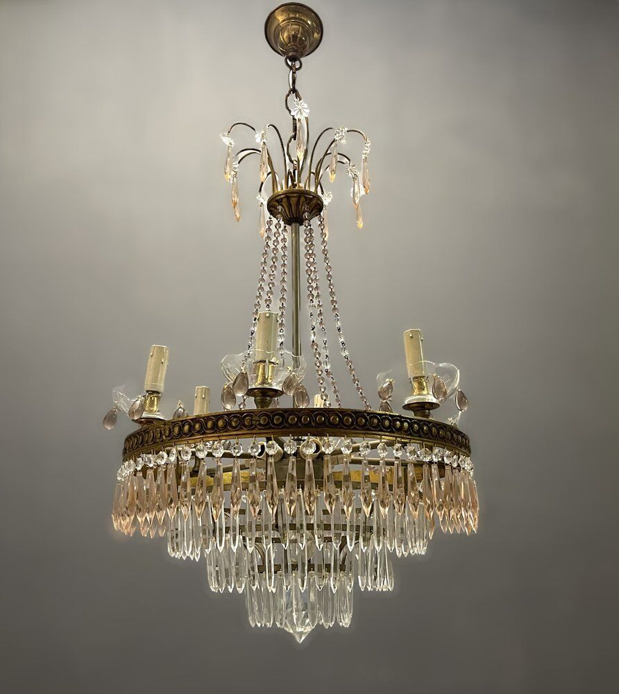 Italian Murano Glass Chandelier, 1950s