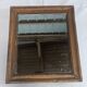 Small mirror in carved stucco wood, nineteenth, original ice