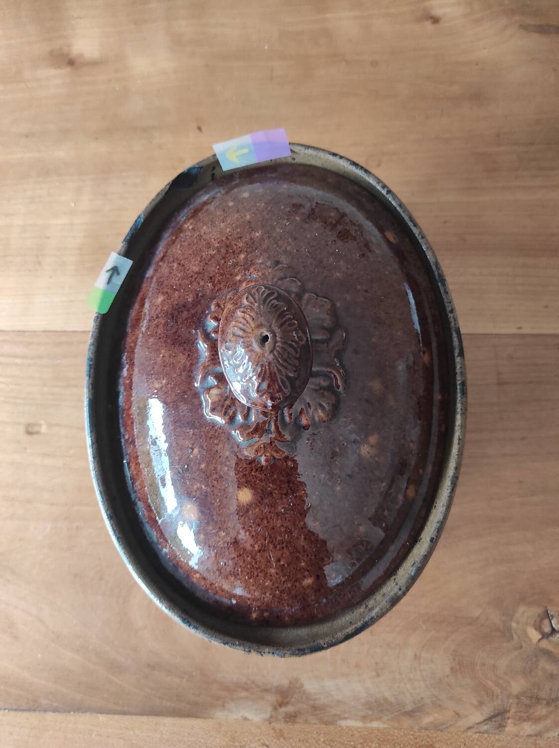 Old terrine in glazed earthenware MIELLE