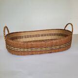 Oval basket with handles