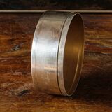 Circular silver-plated candy box, Art Deco period