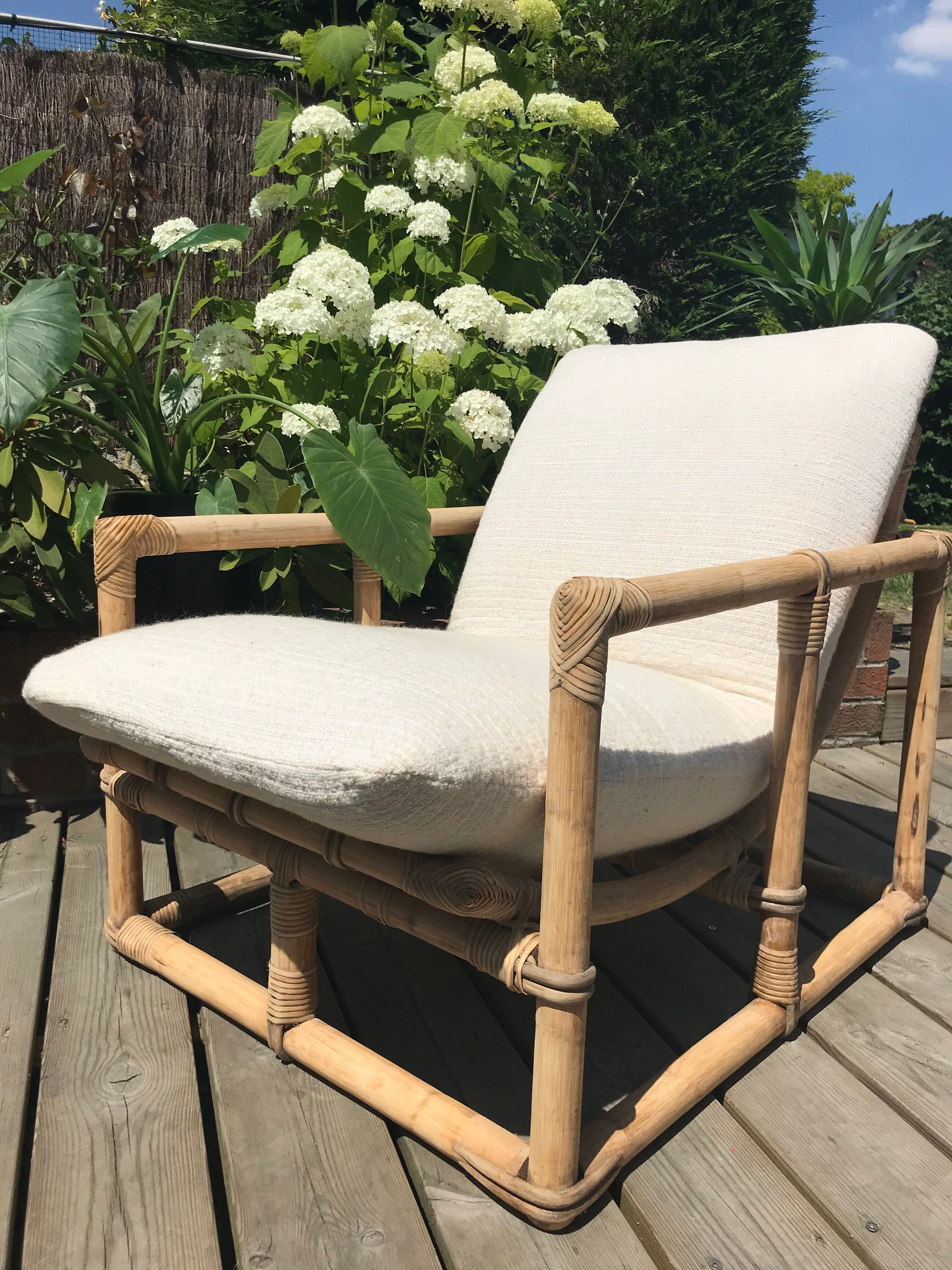 Rattan armchair